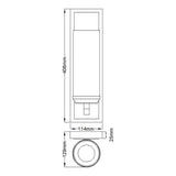 Amalia Polished Chrome Opal Glass Bathroom Wall Light