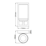 Amalia One-Light Polished Chrome Bathroom Wall Fixture