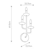 Annie Coastal Elegance 3-Light Wall Sconce
