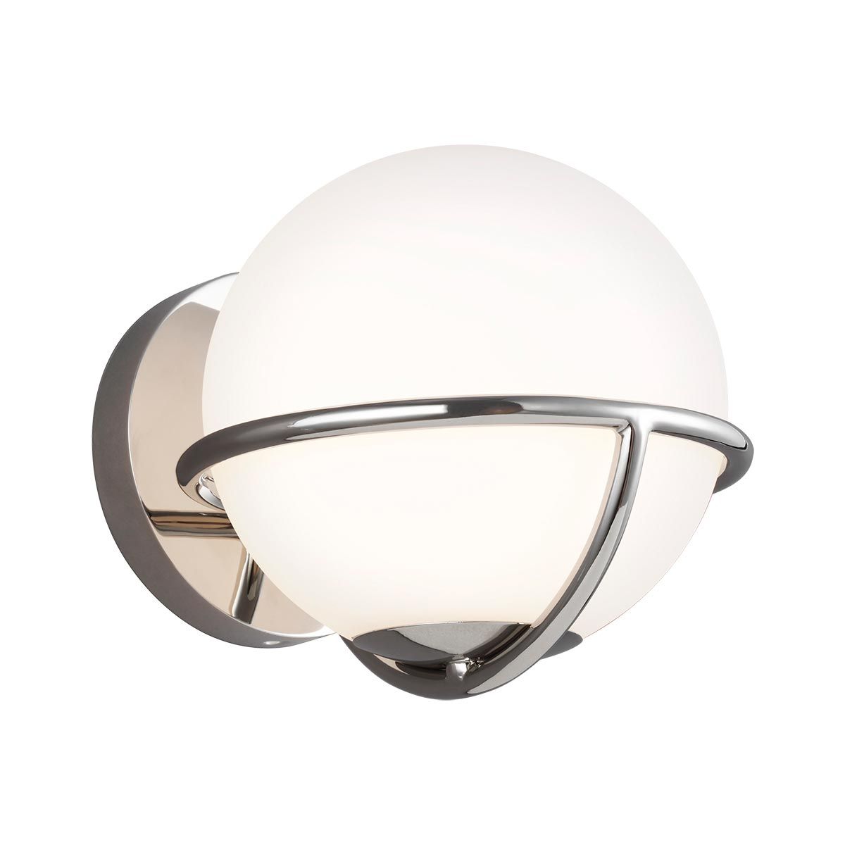 Apollo 1 Light Interior Wall Sconce - Polished Nickel Finish