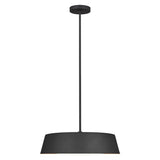 Midnight Black Asher 5-Light Pendant with Gold Leaf Interior