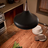 Sleek Black and Copper Retro Pendant Light
