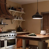 Sleek Black and Copper Retro Pendant Light