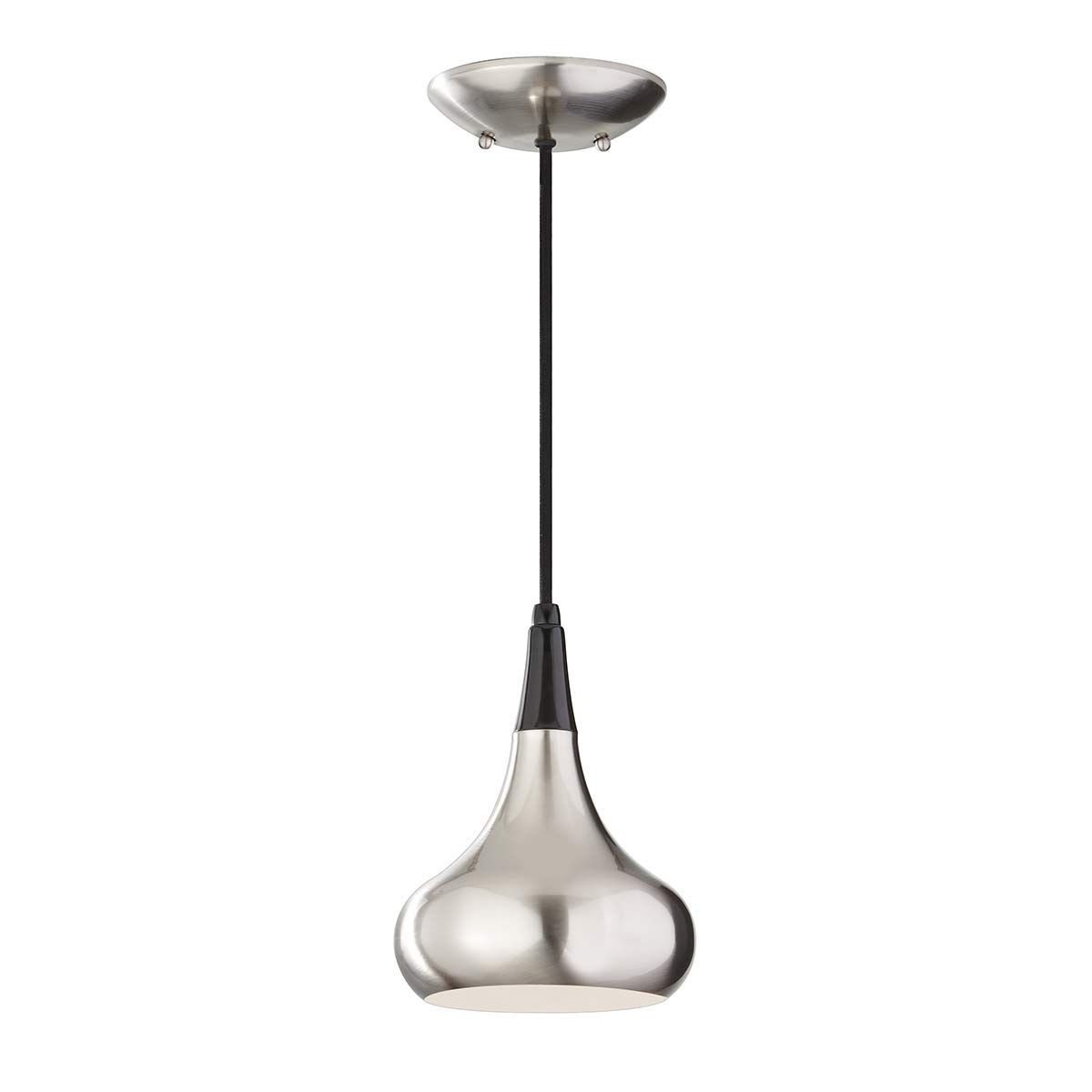 Beso Contemporary Brushed Nickel Mini Pendant Light
