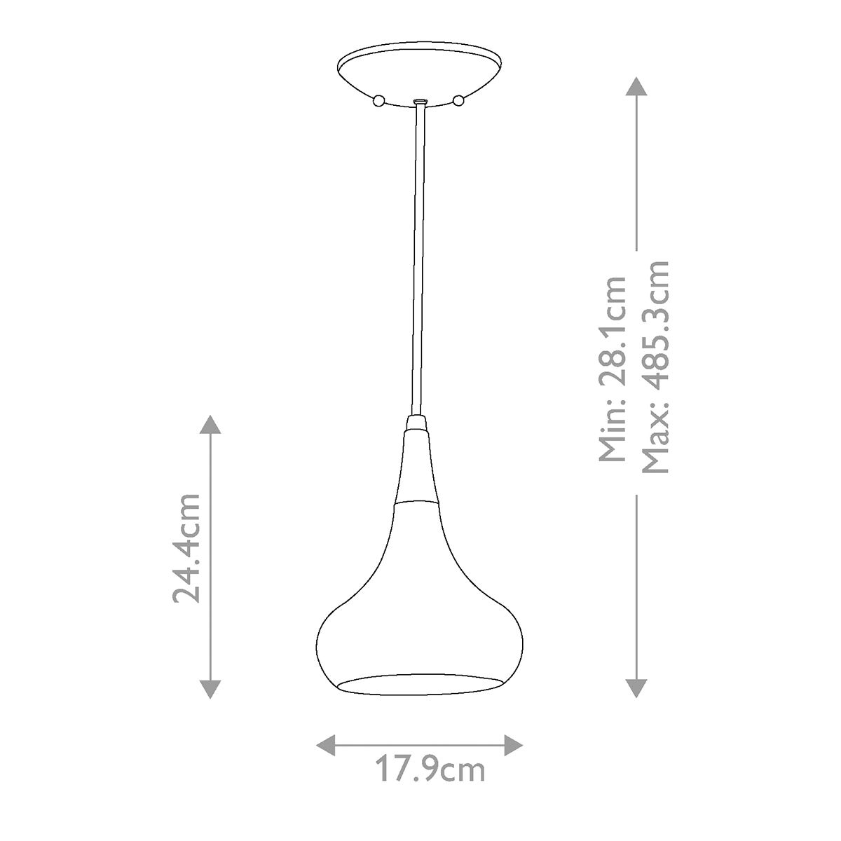 Beso Contemporary Brushed Nickel Mini Pendant Light