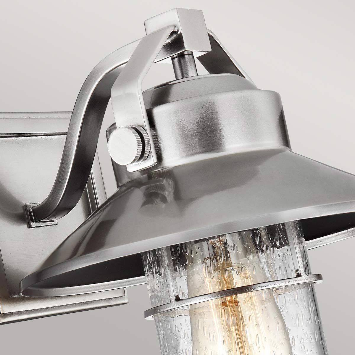 Boynton Medium Exterior Wall Lantern - Painted Brushed Steel