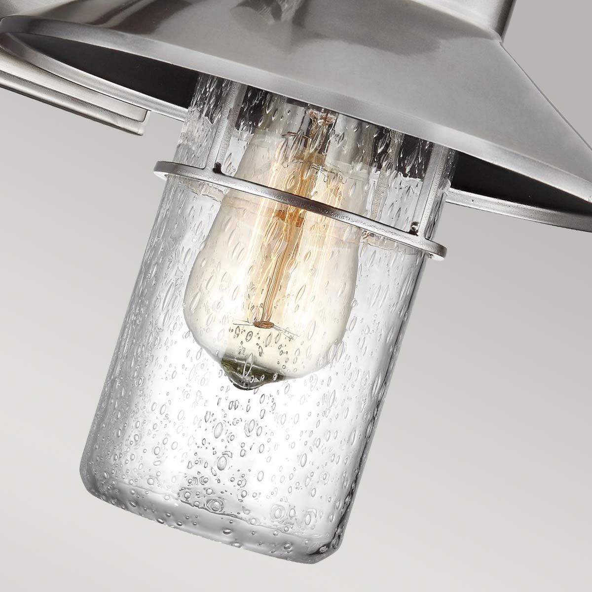 Boynton Medium Exterior Wall Lantern - Painted Brushed Steel