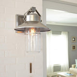 Boynton Medium Exterior Wall Lantern - Painted Brushed Steel