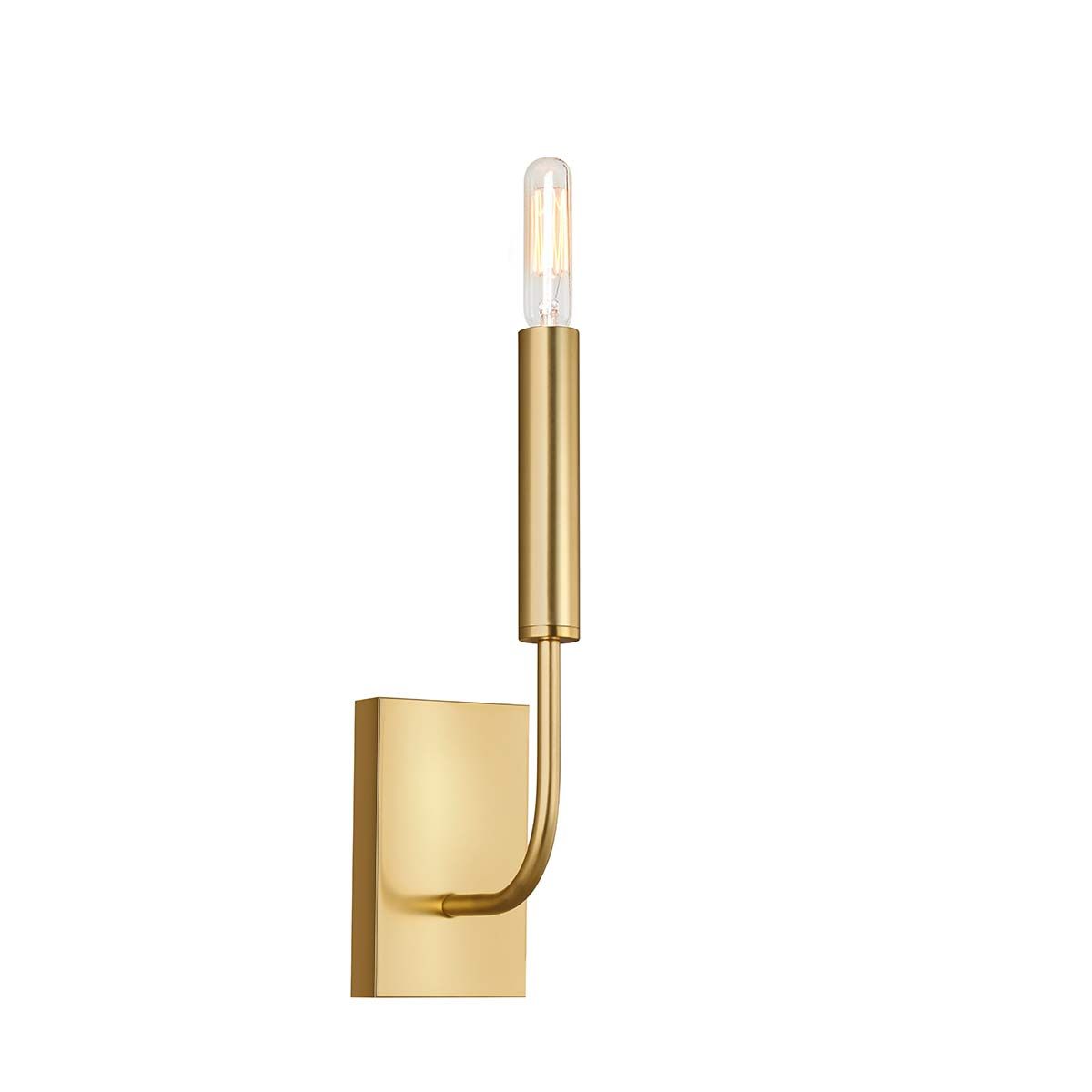Brianna Contemporary Burnished Brass Wall Sconce