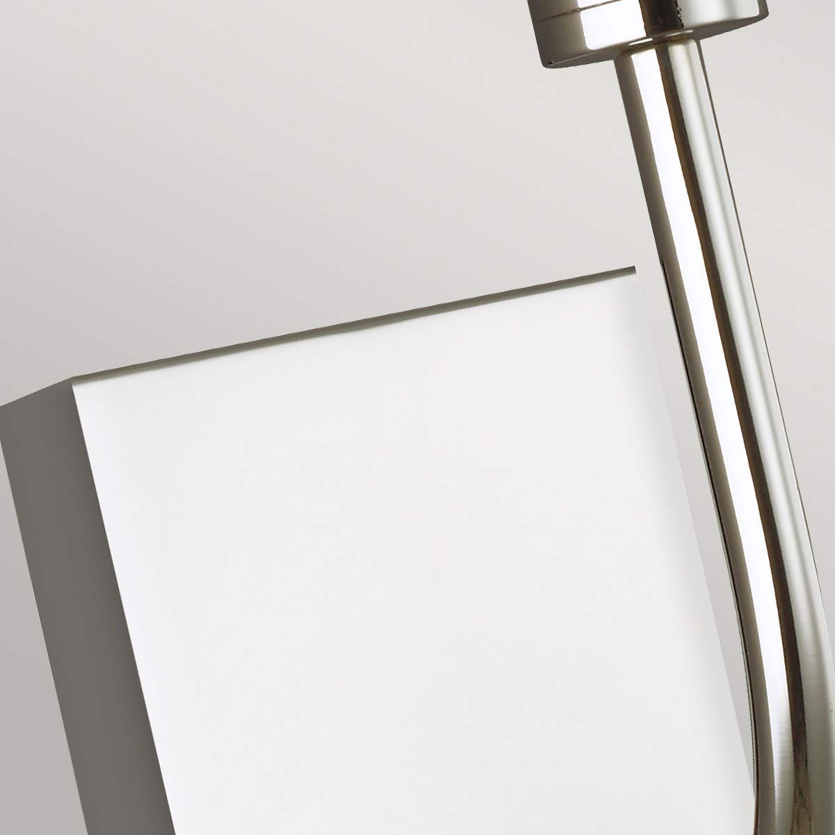 Brianna Polished Nickel Wall Sconce with White Linen Shade
