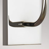 Brianna Polished Nickel Wall Sconce with White Linen Shade