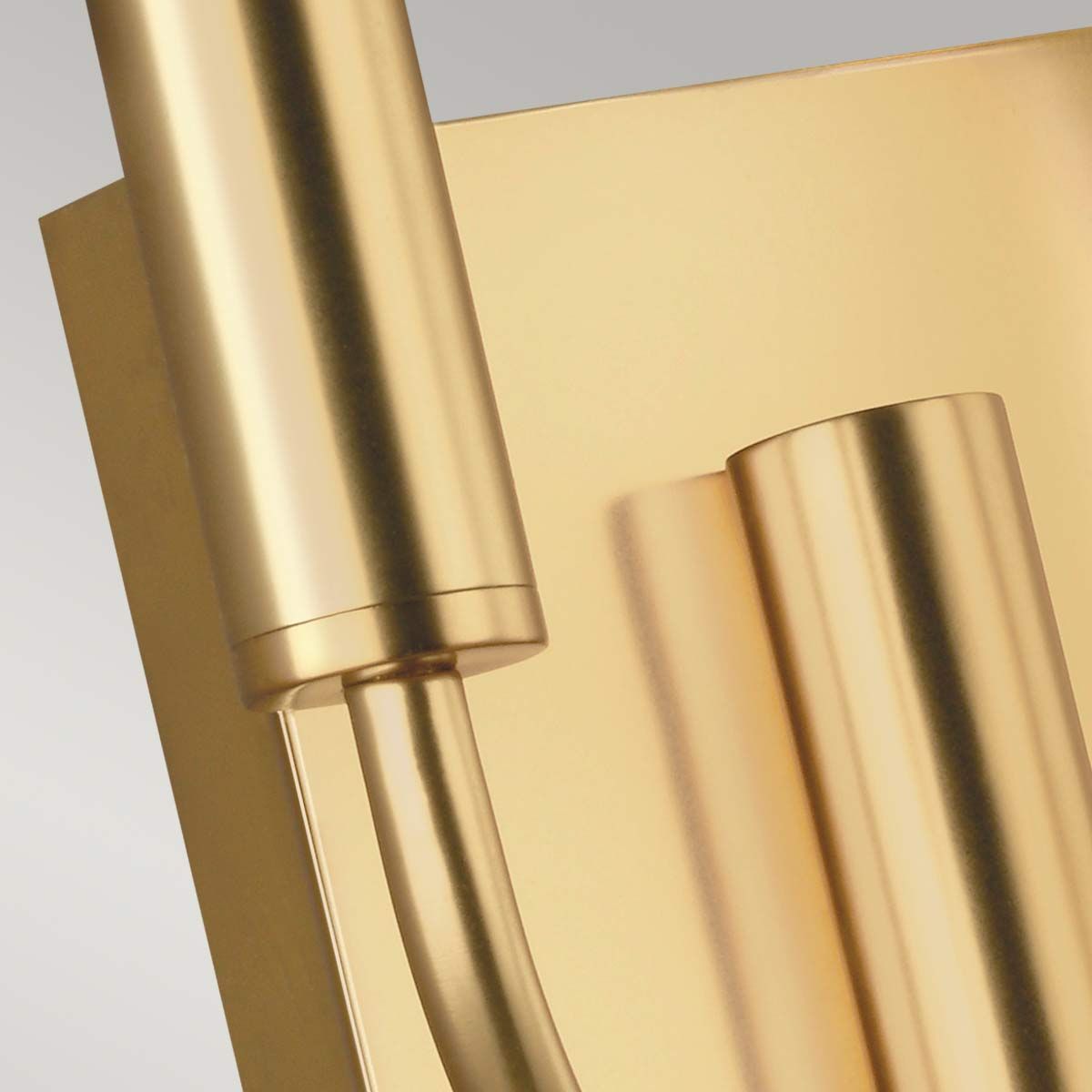 Brianna Elegant Dual Wall Sconce in Burnished Brass