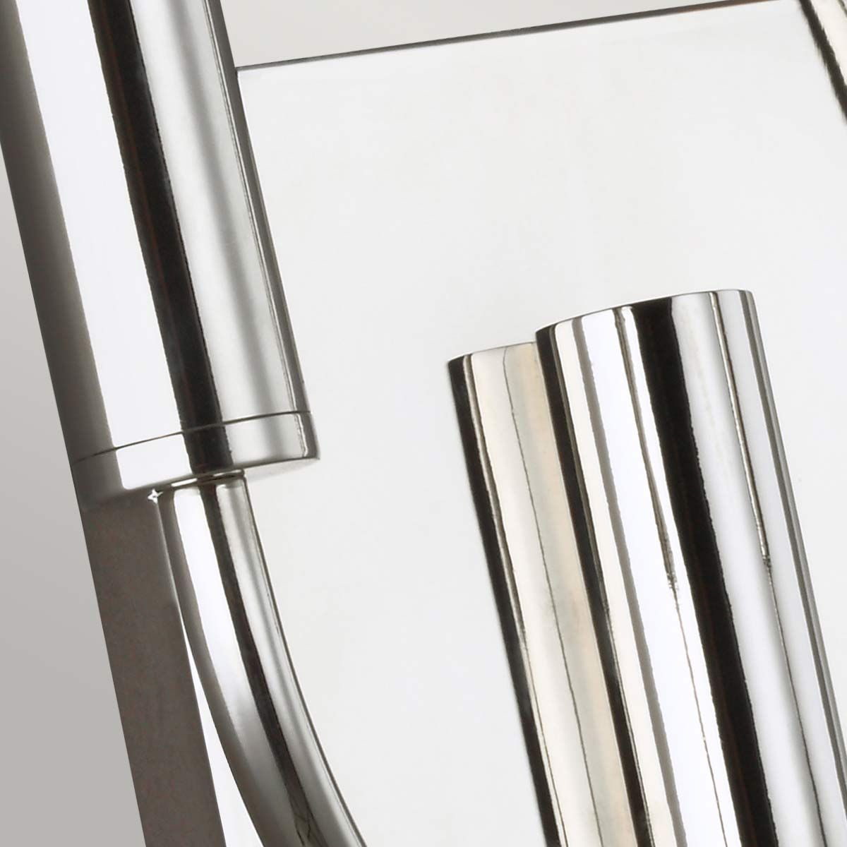 Brianna Dual Light Wall Sconce - Contemporary Polished Nickel Finish