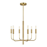 Brianna 6 lt Chandelier Burnished Brass