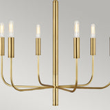 Brianna 6 lt Chandelier Burnished Brass
