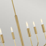 Brianna 6 lt Chandelier Burnished Brass