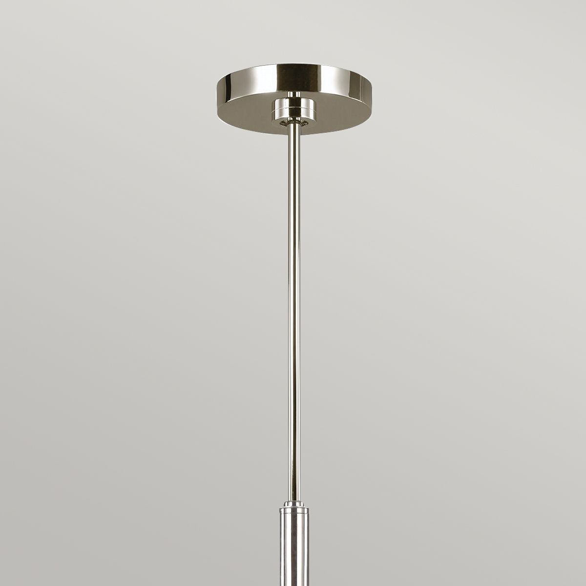 Brianna 6 lt Chandelier Polished Nickel