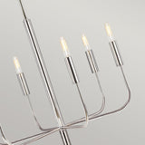 Brianna 6 lt Chandelier Polished Nickel