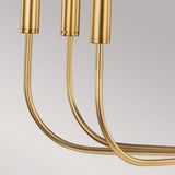 Brianna Modern Elegance 9-Light Chandelier in Burnished Brass