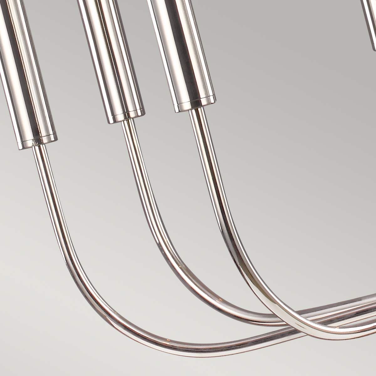 Brianna Chandelier in Polished Nickel - 9-Light Modern Elegance