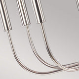 Brianna Chandelier in Polished Nickel - 9-Light Modern Elegance