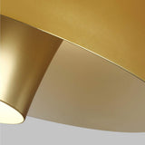 Brisbin Mid-Century Inspired Tiered Pendant in Burnished Brass