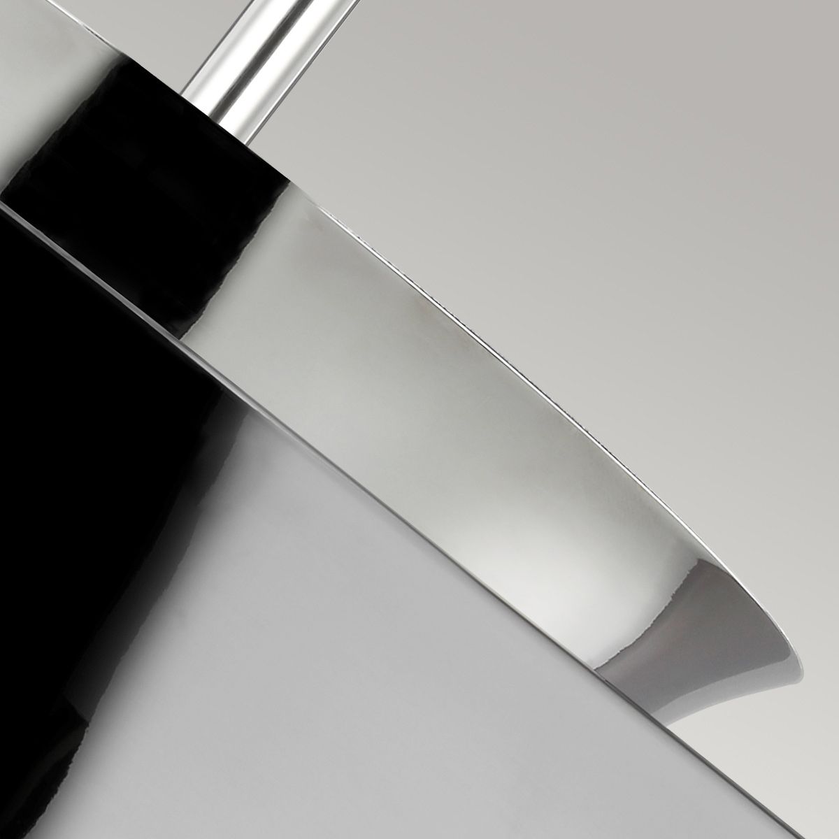 Brisbin Mid-Century Inspired Layered Pendant in Polished Nickel