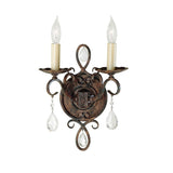Chateau Mocha Bronze Dual-Light Wall Sconce
