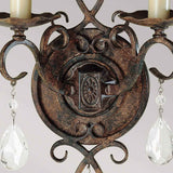 Chateau Mocha Bronze Dual-Light Wall Sconce
