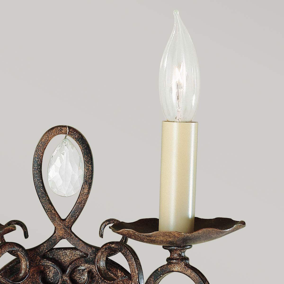 Chateau Mocha Bronze Dual-Light Wall Sconce