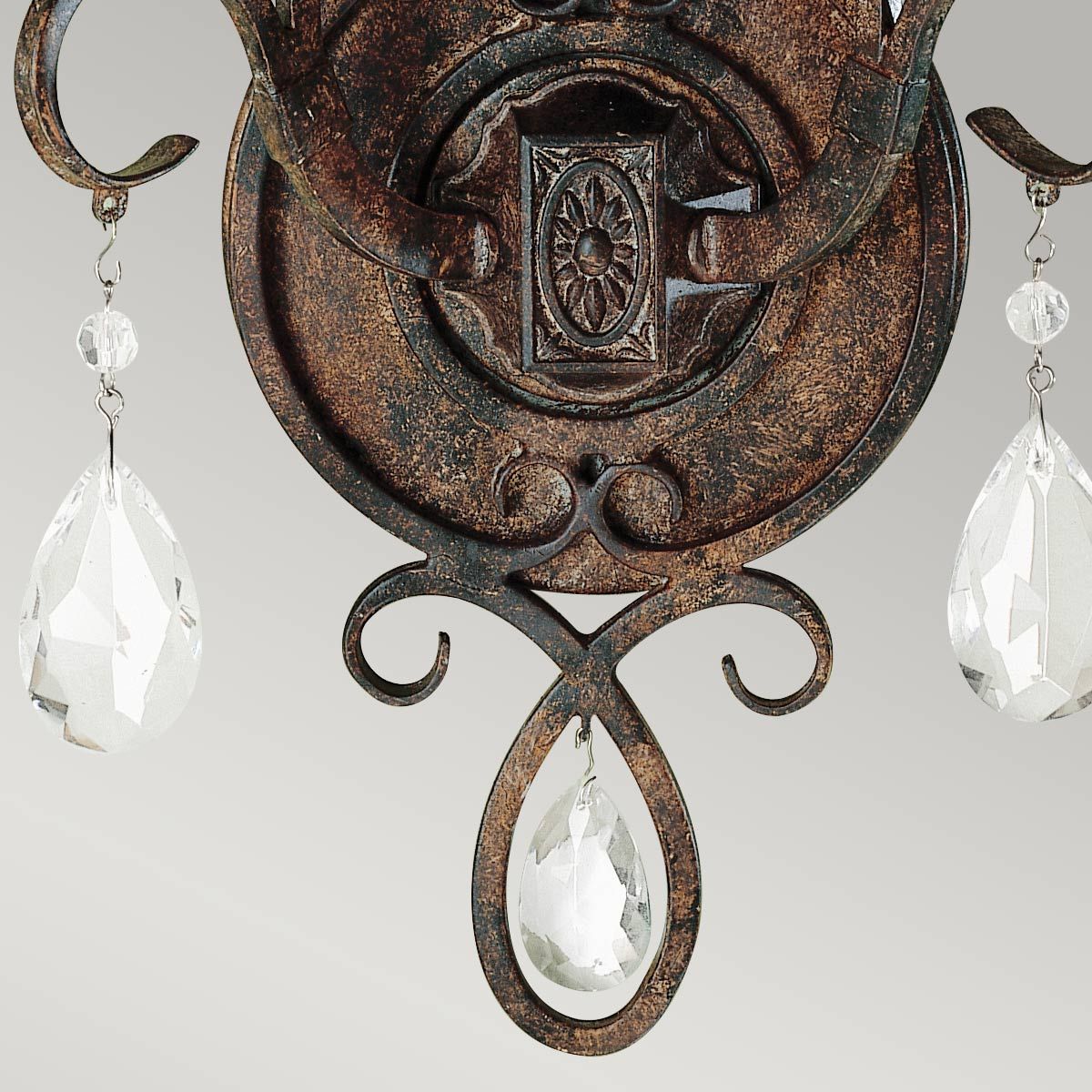 Chateau Mocha Bronze Dual-Light Wall Sconce