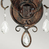 Chateau Mocha Bronze Dual-Light Wall Sconce