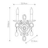 Chateau Mocha Bronze Dual-Light Wall Sconce
