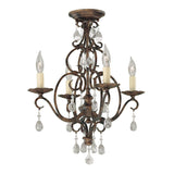 Majestic Chateau Mocha Bronze 4-Light Interior Chandelier