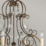 Chateau Mocha Bronze 6-Light European-Inspired Chandelier