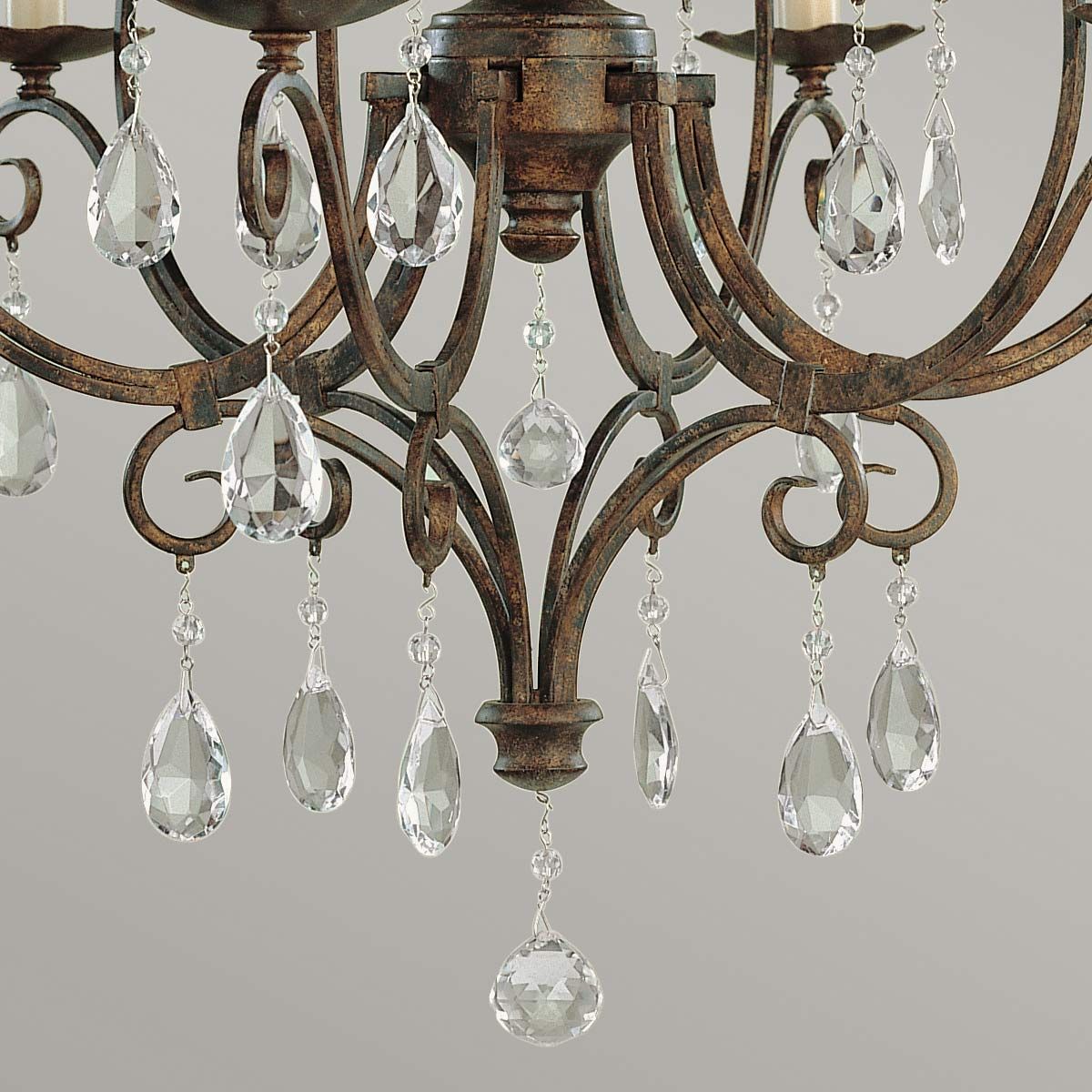 Chateau Mocha Bronze 6-Light European-Inspired Chandelier