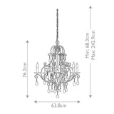 Chateau Mocha Bronze 6-Light European-Inspired Chandelier