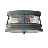 Nautical Storm Grey Ceiling Lantern with Speckled Bubble Glass