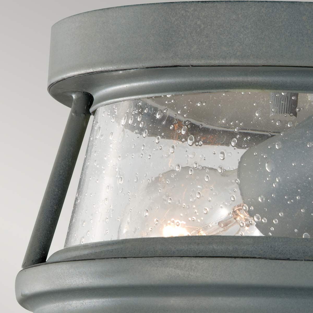Nautical Storm Grey Ceiling Lantern with Speckled Bubble Glass
