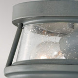 Nautical Storm Grey Ceiling Lantern with Speckled Bubble Glass