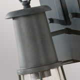 Nautical Storm Cloud Grey Wall Lantern with Blown Speckled Glass