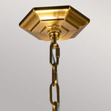 Corinne Elegant 3-Light Brass Pendant Sphere