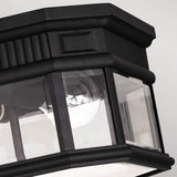 Cotswold Lane Black Hexagon Ceiling Lantern
