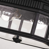 Cotswold Lane Black Hexagon Ceiling Lantern