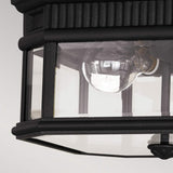 Cotswold Lane Black Hexagon Ceiling Lantern