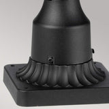 Victorian Elegance: Black Lantern with Ornate Pillar Base