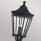 Victorian Elegance: Black Tall Driveway Post Lantern
