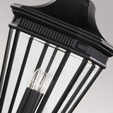 Victorian-Inspired Grand Outdoor Black Lantern Pendant