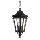 Vintage-Style Exterior Medium Black Porch Lantern