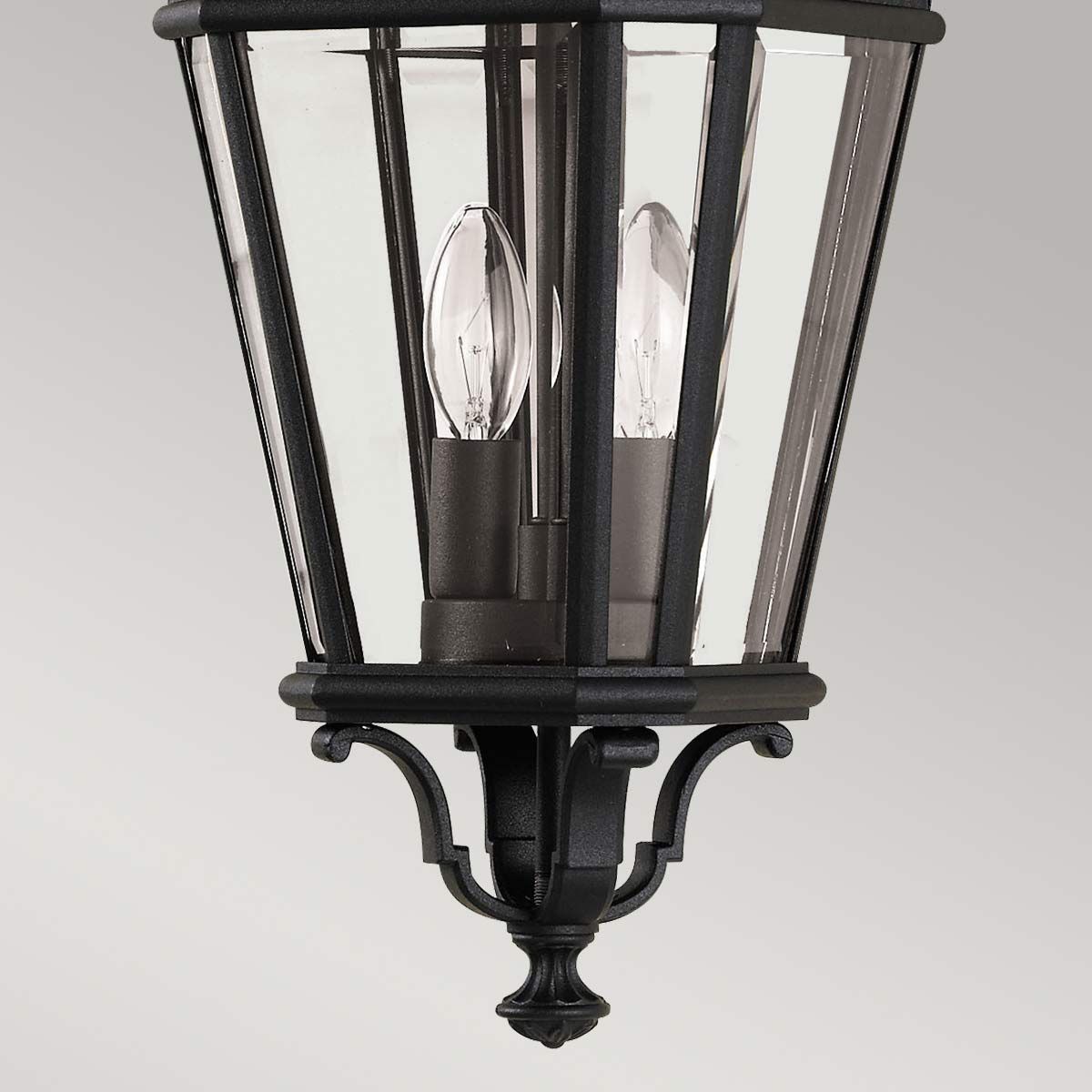 Vintage-Style Exterior Medium Black Porch Lantern